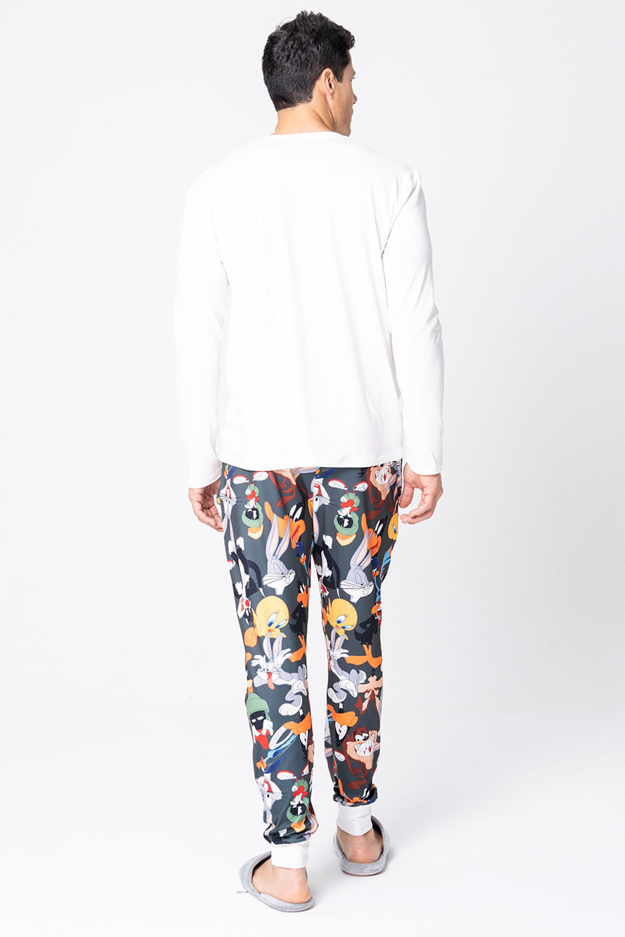 PIJAMA MASCULINO LONGO - LOONEY HOLLYWOOD PIJAMA MASCULINO LONGO - LOONEY HOLLYWOOD