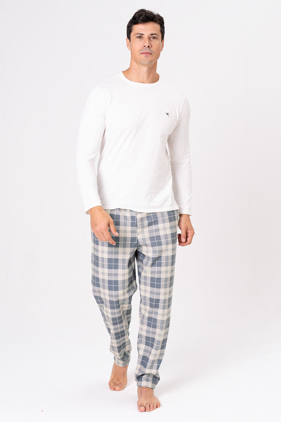 PIJAMA LONGO MASCULINO - GREY PIJAMA LONGO MASCULINO - GREY
