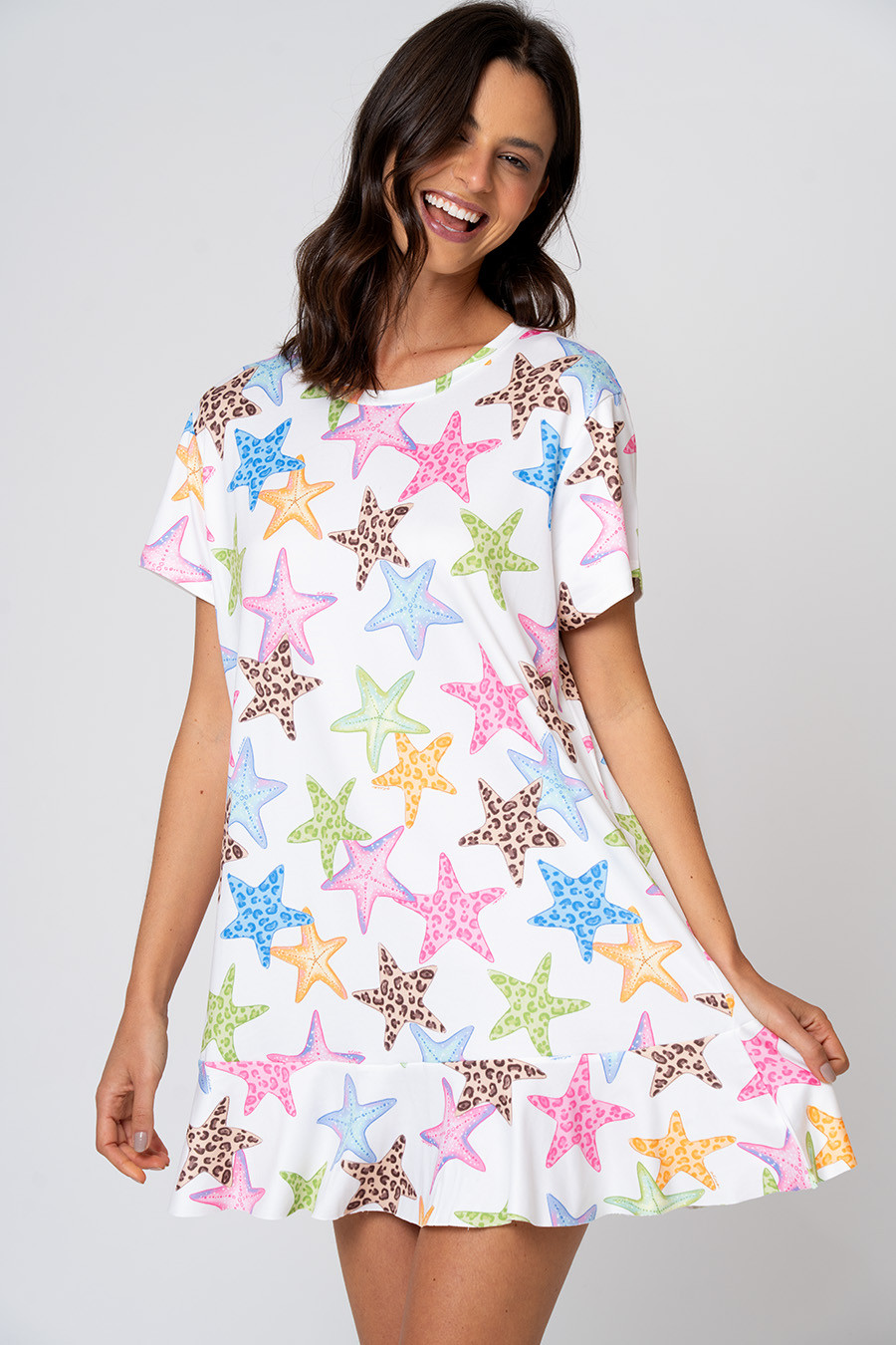 CAMISOLA ESTRELA DO MAR MANGA CURTA - A MAR CAMISOLA ESTRELA DO MAR MANGA CURTA - A MAR