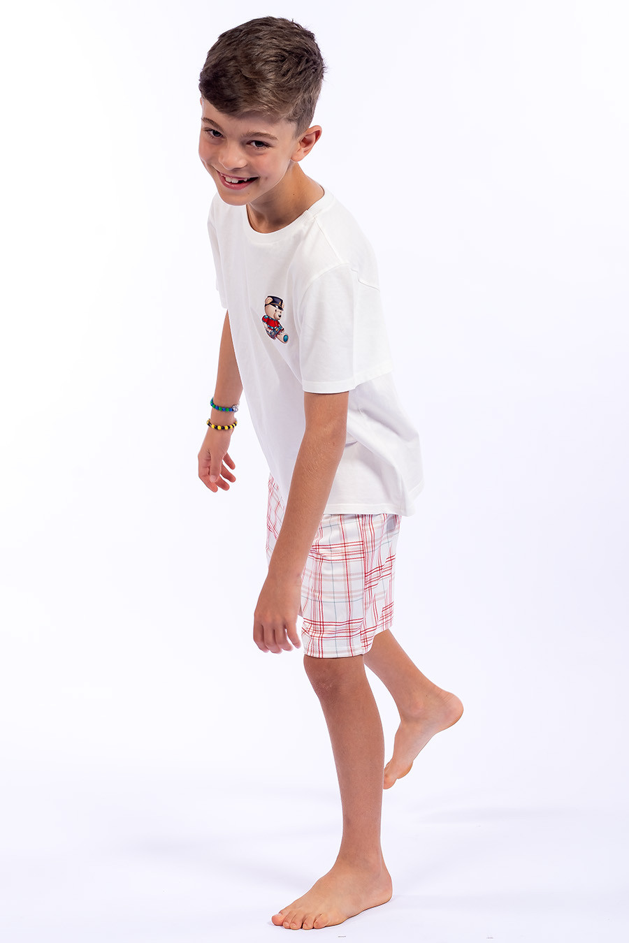 PIJAMA JUVENIL MENINO ALGODÃO XADREZ - ABRAÇO DE URSO PIJAMA JUVENIL MENINO ALGODÃO XADREZ - ABRAÇO DE URSO