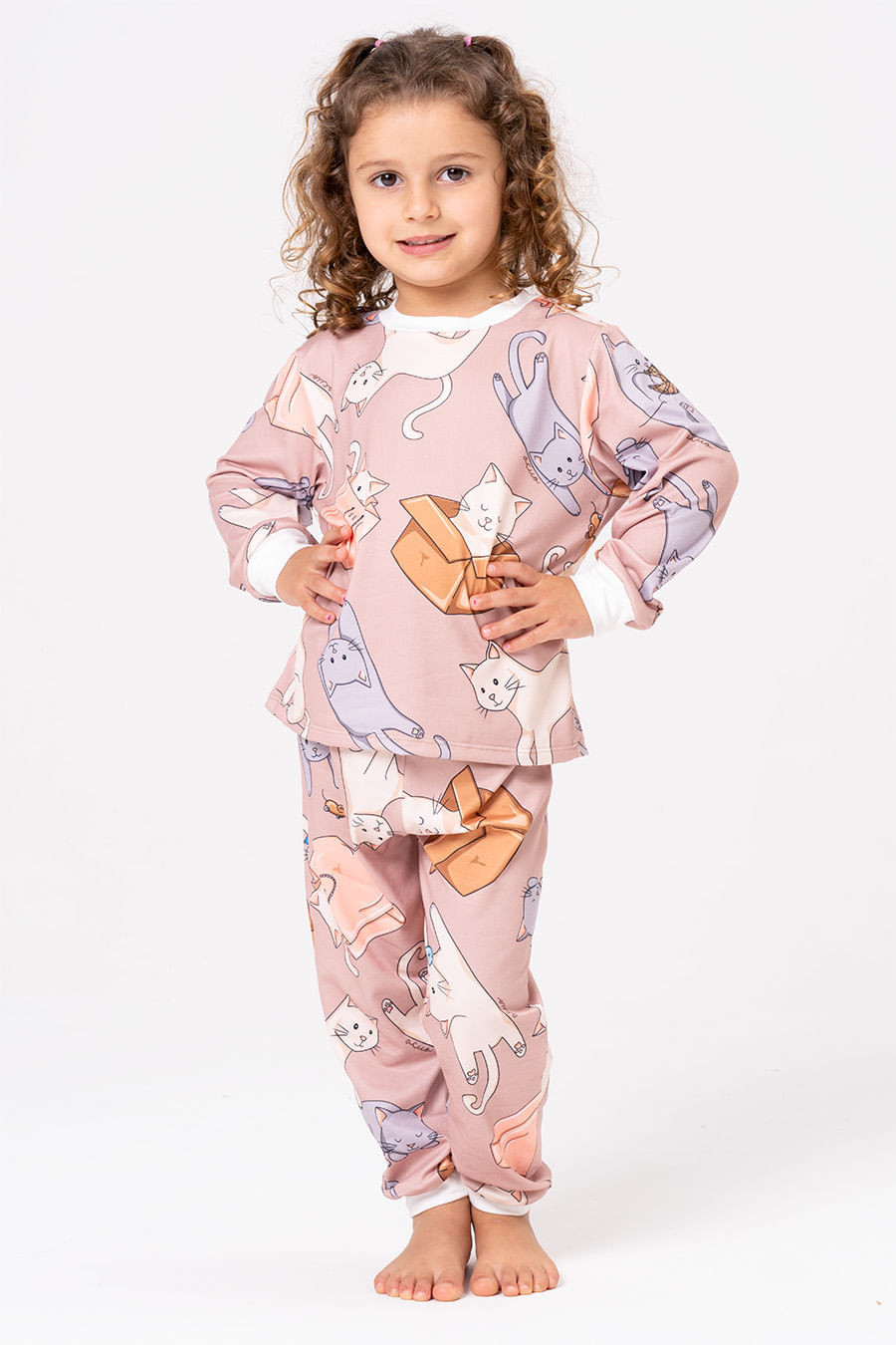 PIJAMA LONGO INFANTIL UNISSEX - GATICES PIJAMA LONGO INFANTIL UNISSEX - GATICES