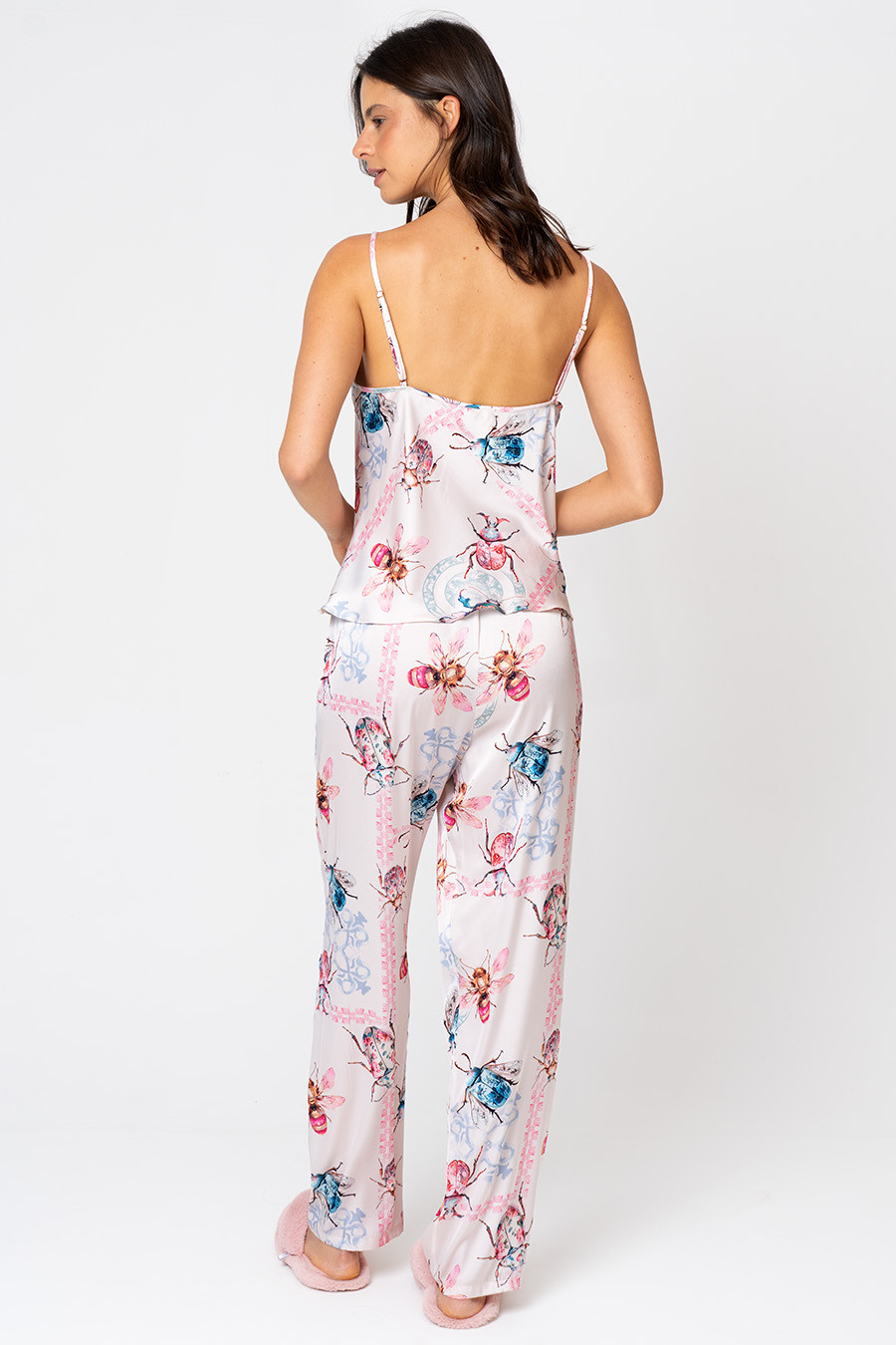 PIJAMA DE ALÇA TOQUE DE SEDA - REINO DAS JOIAS PIJAMA DE ALÇA TOQUE DE SEDA