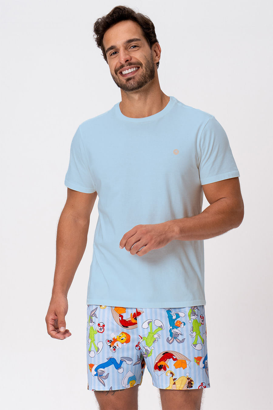 PIJAMA MASCULINO CURTO - LOONEY NIGHT PIJAMA MASCULINO CURTO - LOONEY NIGHT