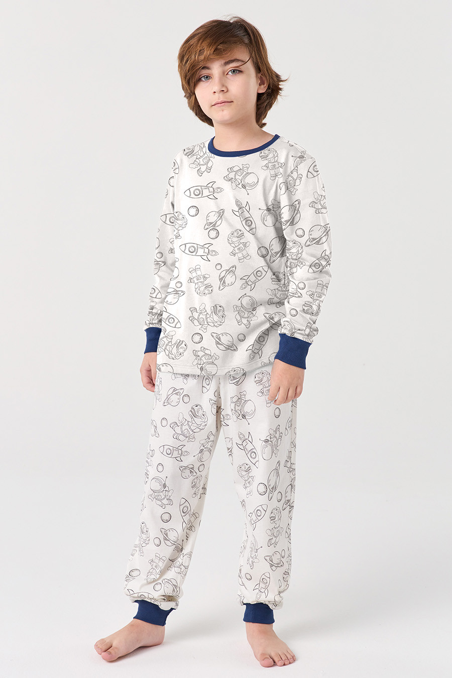 PIJAMA LONGO JUVENIL MENINO - DINOASTRO PIJAMA LONGO JUVENIL MENINO - DINOASTRO