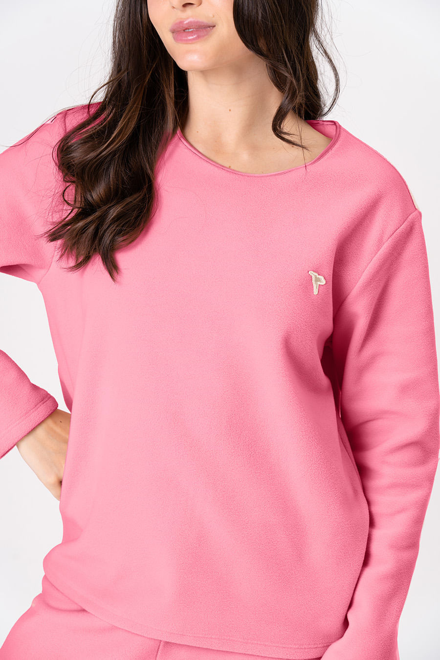 PIJAMA LONGO DE SOFT FEMININO - CLÁSSICOS SOFT PINK ROSÊ PIJAMA LONGO DE SOFT FEMININO - CLÁSSICOS SOFT PINK ROSÊ