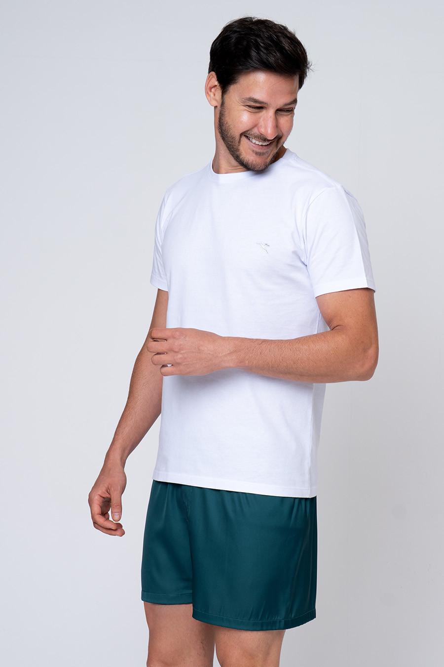 SAMBA CANÇÃO MASCULINA TOQUE DE SEDA - CLÁSSICO ACETINADO GREEN LUCK LADO