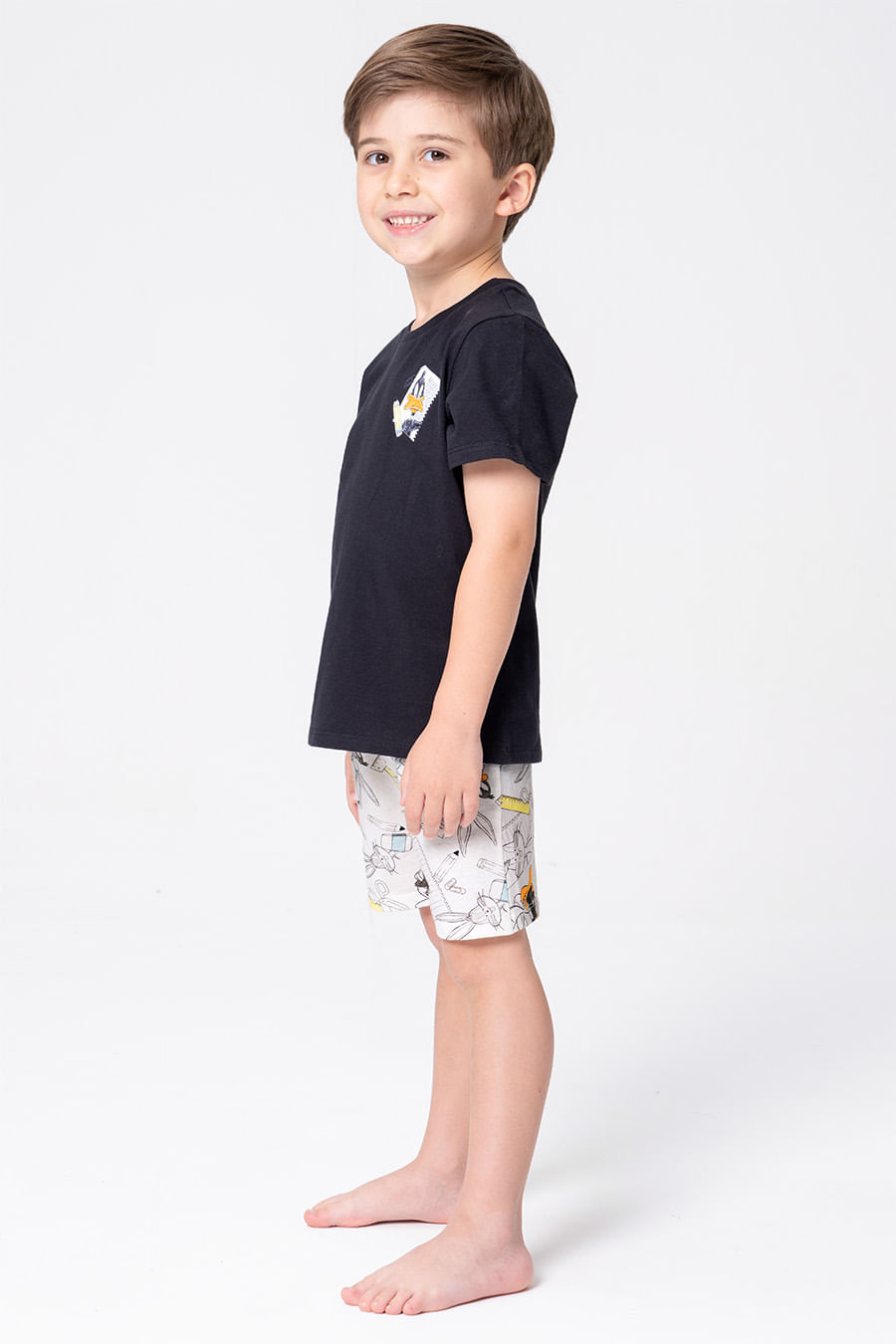 PIJAMA INFANTIL MENINO DE ALGODÃO - LOONEY GERAÇÃO RAIZ PIJAMA INFANTIL MENINO DE ALGODÃO - LOONEY GERAÇÃO RAIZ