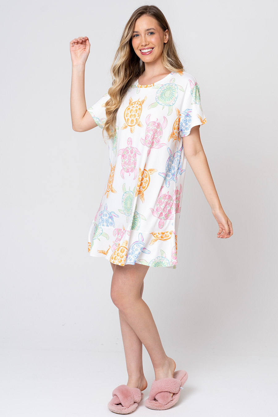 CAMISOLA MANGA CURTA TARTARUGAS - A MAR CAMISOLA MANGA CURTA TARTARUGAS - A MAR