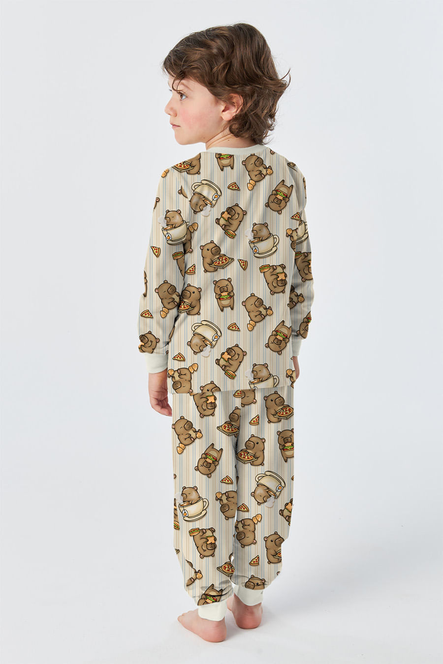 PIJAMA LONGO INFANTIL UNISSEX - CAPIVARAS PIJAMA LONGO INFANTIL UNISSEX - CAPIVARAS