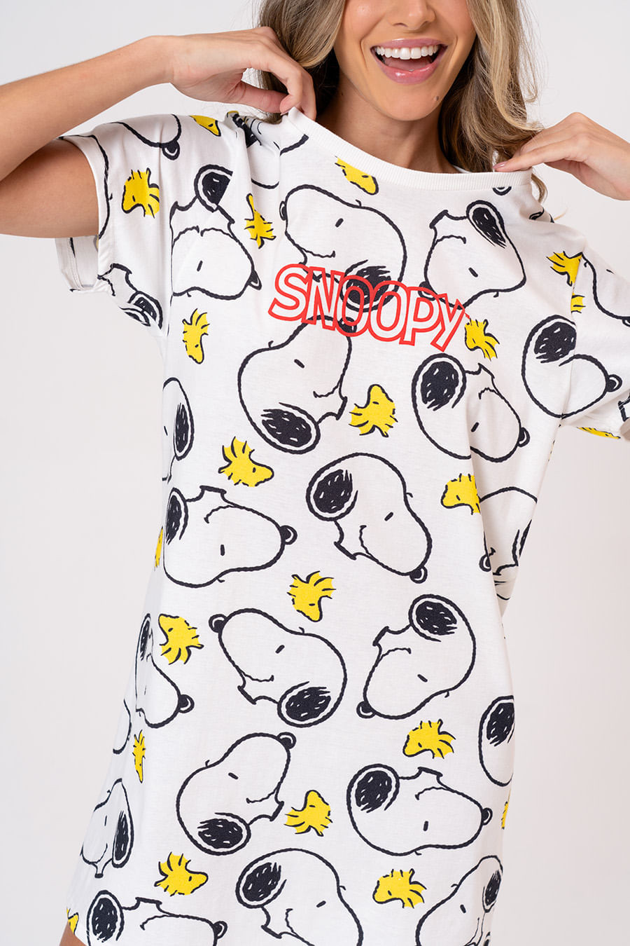 CAMISOLA AMPLA DE ALGODÃO - SNOOPY'S DAY CAMISOLA AMPLA DE ALGODÃO - SNOOPY'S DAY