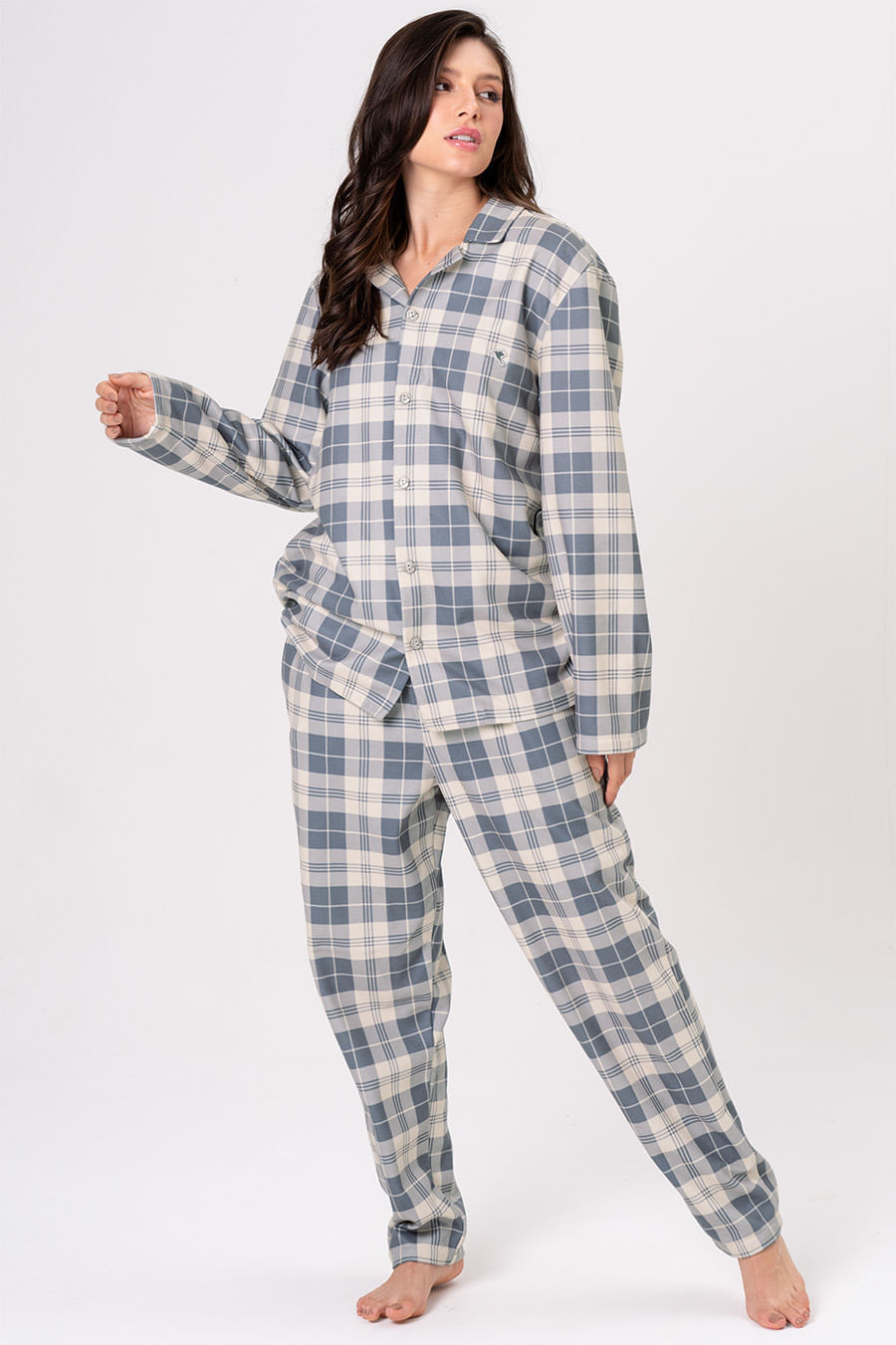 PIJAMA AMERICANO LONGO UNISSEX - GREY PIJAMA AMERICANO LONGO UNISSEX - GREY