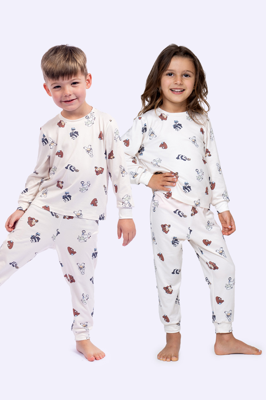 PIJAMA UNISSEX SKIN LIGHT - URSOS SEM CURSO CAFÉ DE DOMINGO FRENTE UNISSEX