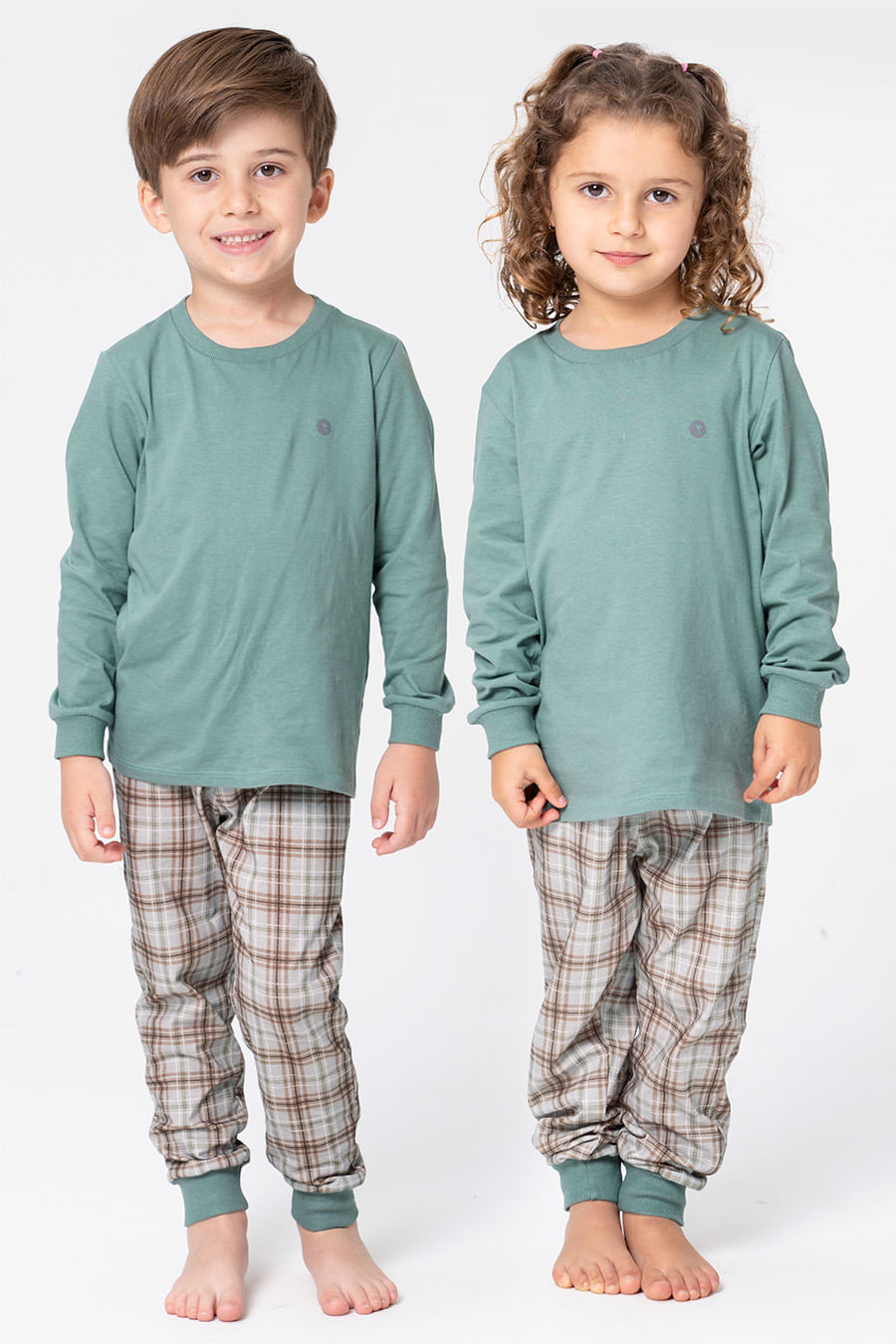 PIJAMA LONGO DE MALHA INFANTIL UNISSEX - MOCACCINO PIJAMA LONGO DE MALHA INFANTIL UNISSEX - MOCACCINO