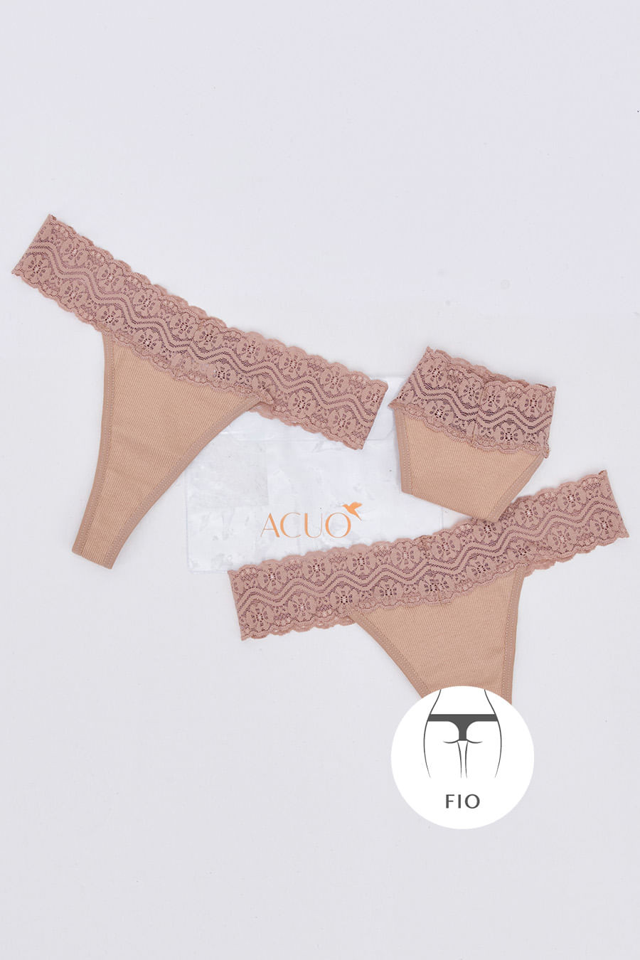 KIT CALCINHAS FIO NUDE DE ALGODÃO - ETERNO LINGERIE KIT CALCINHAS FIO NUDE DE ALGODÃO - ETERNO LINGERIE