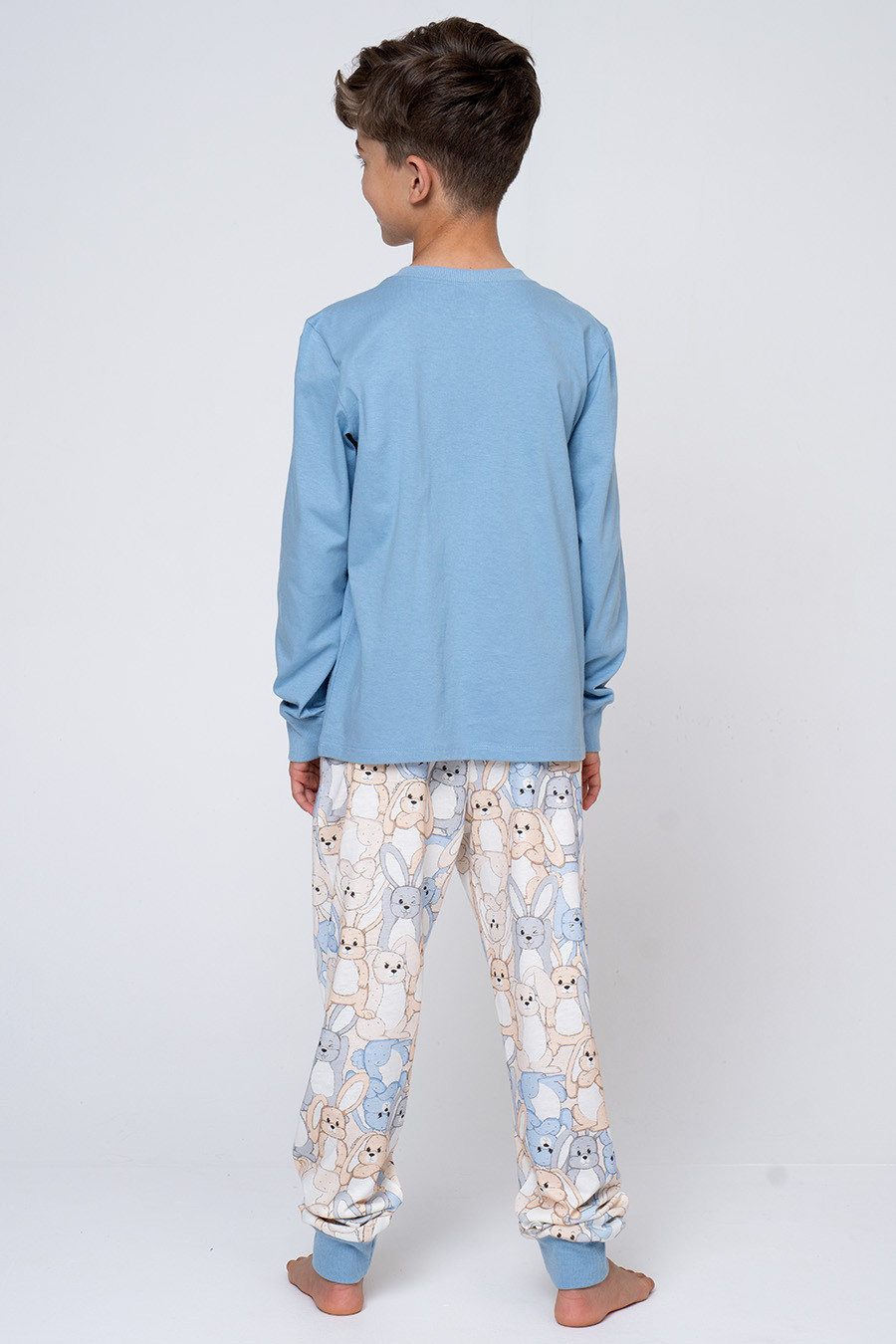 PIJAMA JUVENIL MASCULINO ALGODÃO COELHOS - BOM DIA, PRA QUEM? PIJAMA JUVENIL MASCULINO ALGODÃO COELHOS