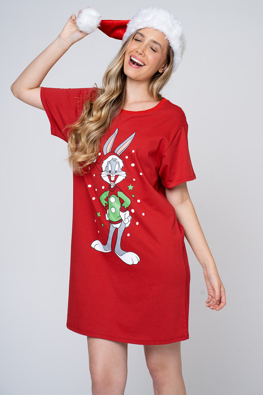 CAMISOLA CURTA DE ALGODÃO - NATAL PERNALONGA CAMISOLA CURTA DE ALGODÃO - NATAL PERNALONGA