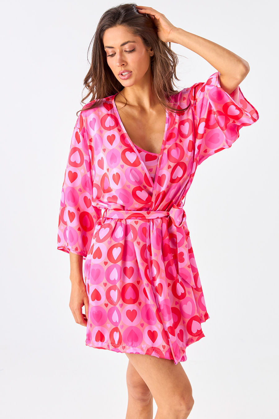 ROBE ACETINADO - LOVE 2 LOVE ROBE ACETINADO - LOVE 2 LOVE