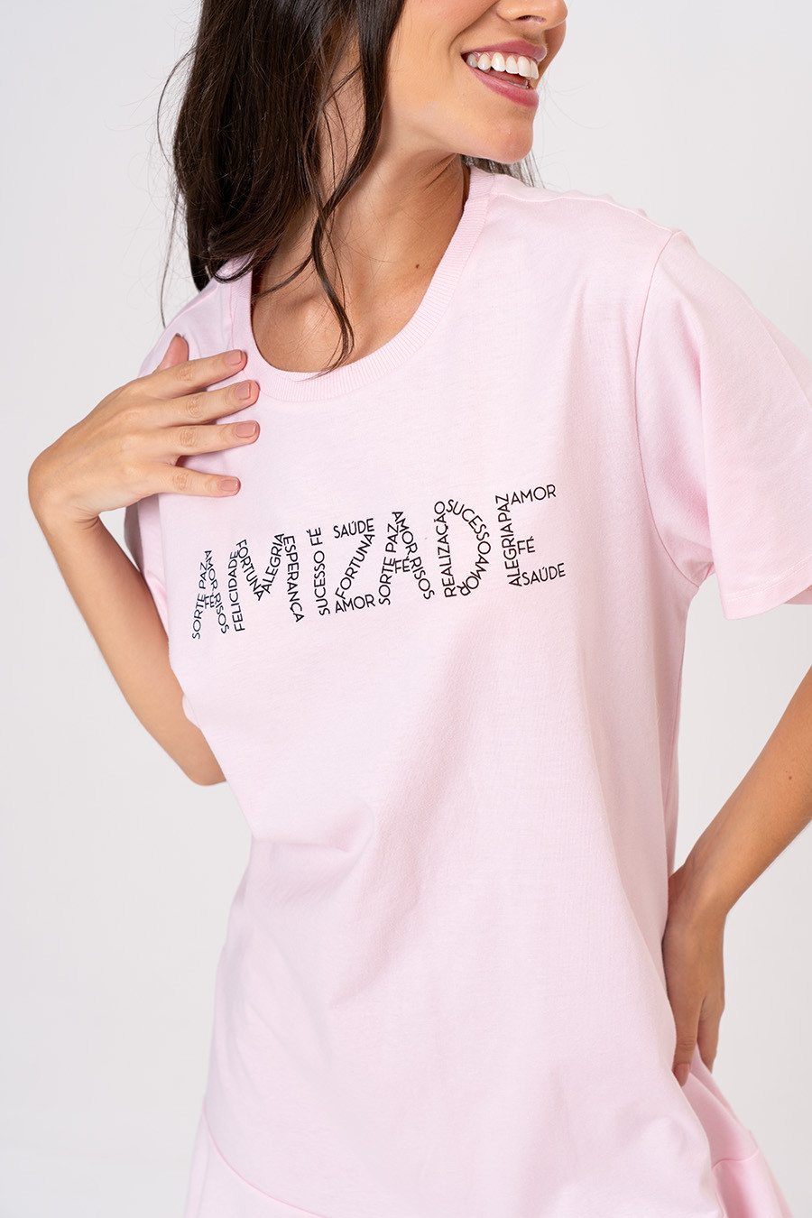 CAMISOLA AMPLA MORANGO ROSA - GIFTS