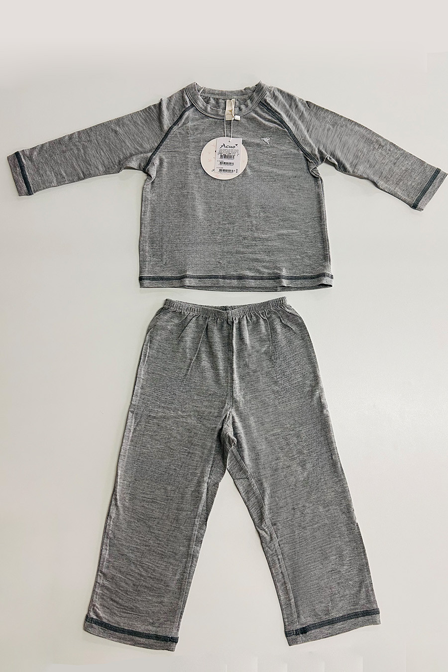 PIJAMA MINI LONGO COM TRAMA - MESCLA 65000 PIJAMA MINI LONGO COM TRAMA - MESCLA 65000