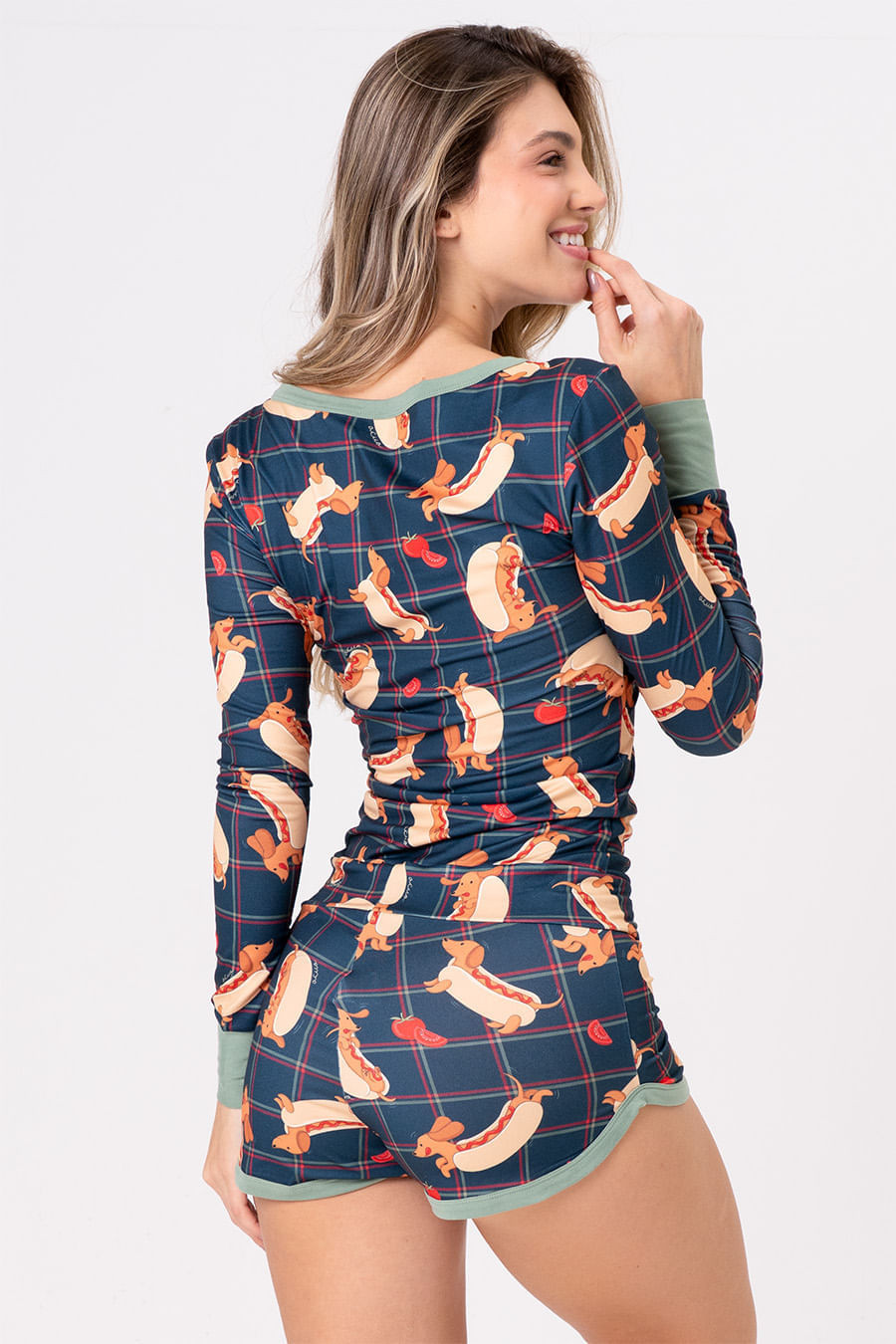 MACAQUINHO FEMININO TOQUE DE PÊSSEGO - HOT DOG MACAQUINHO FEMININO TOQUE DE PÊSSEGO - HOT DOG