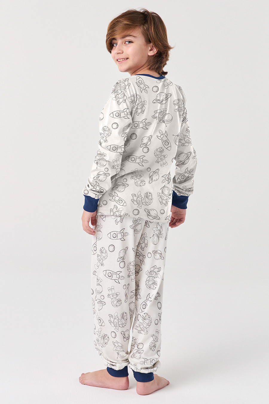 PIJAMA LONGO JUVENIL MENINO - DINOASTRO PIJAMA LONGO JUVENIL MENINO - DINOASTRO