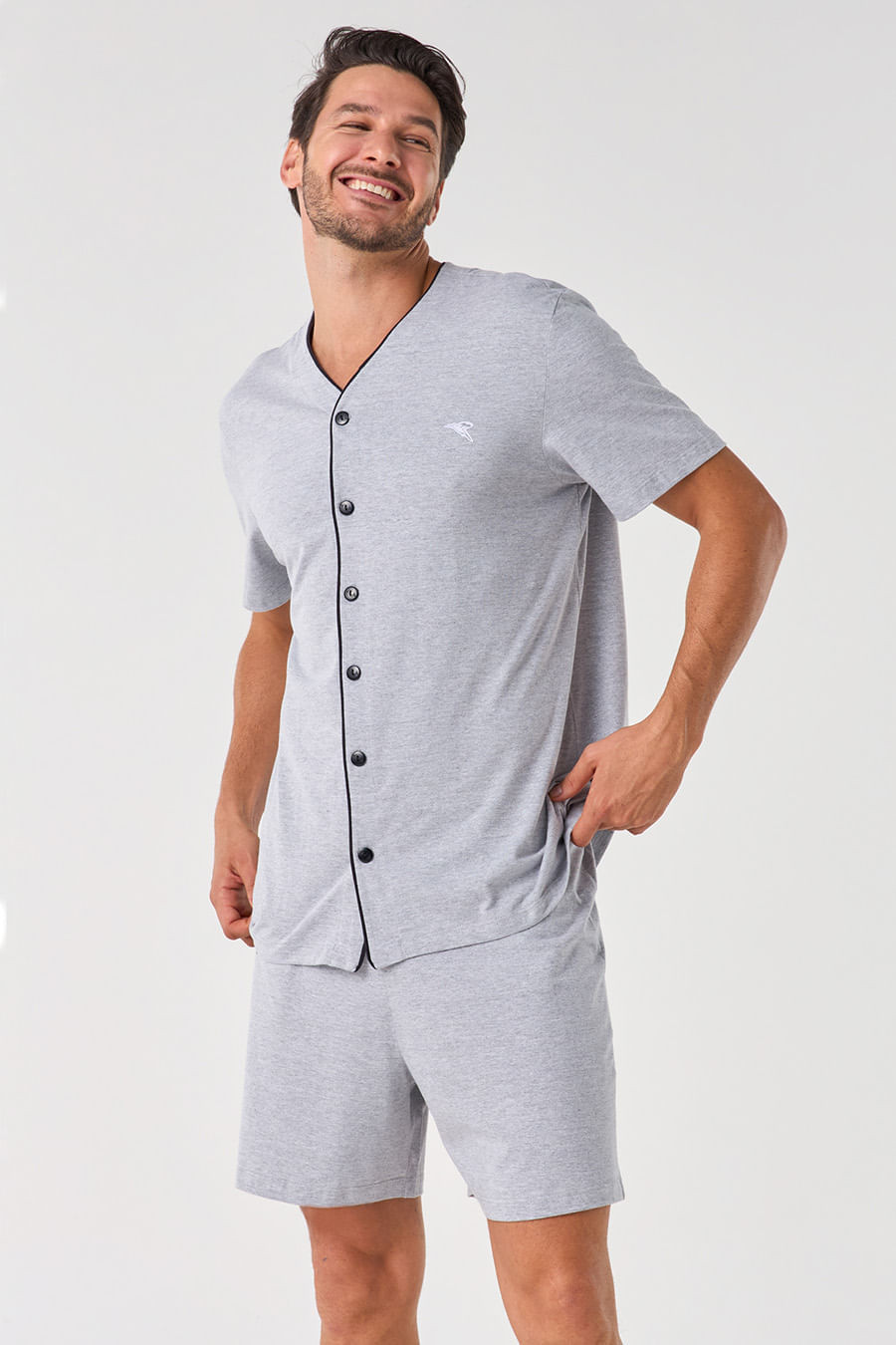 PIJAMA CURTO MEIA MALHA - ETERNO MASCULINO PIJAMA CURTO MEIA MALHA - ETERNO MASCULINO
