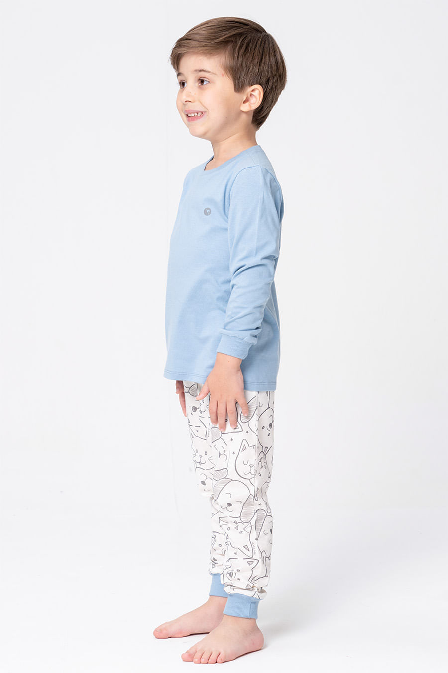 PIJAMA DE MALHA INFANTIL MENINO - PET COLORS PIJAMA DE MALHA INFANTIL MENINO - PET COLORS