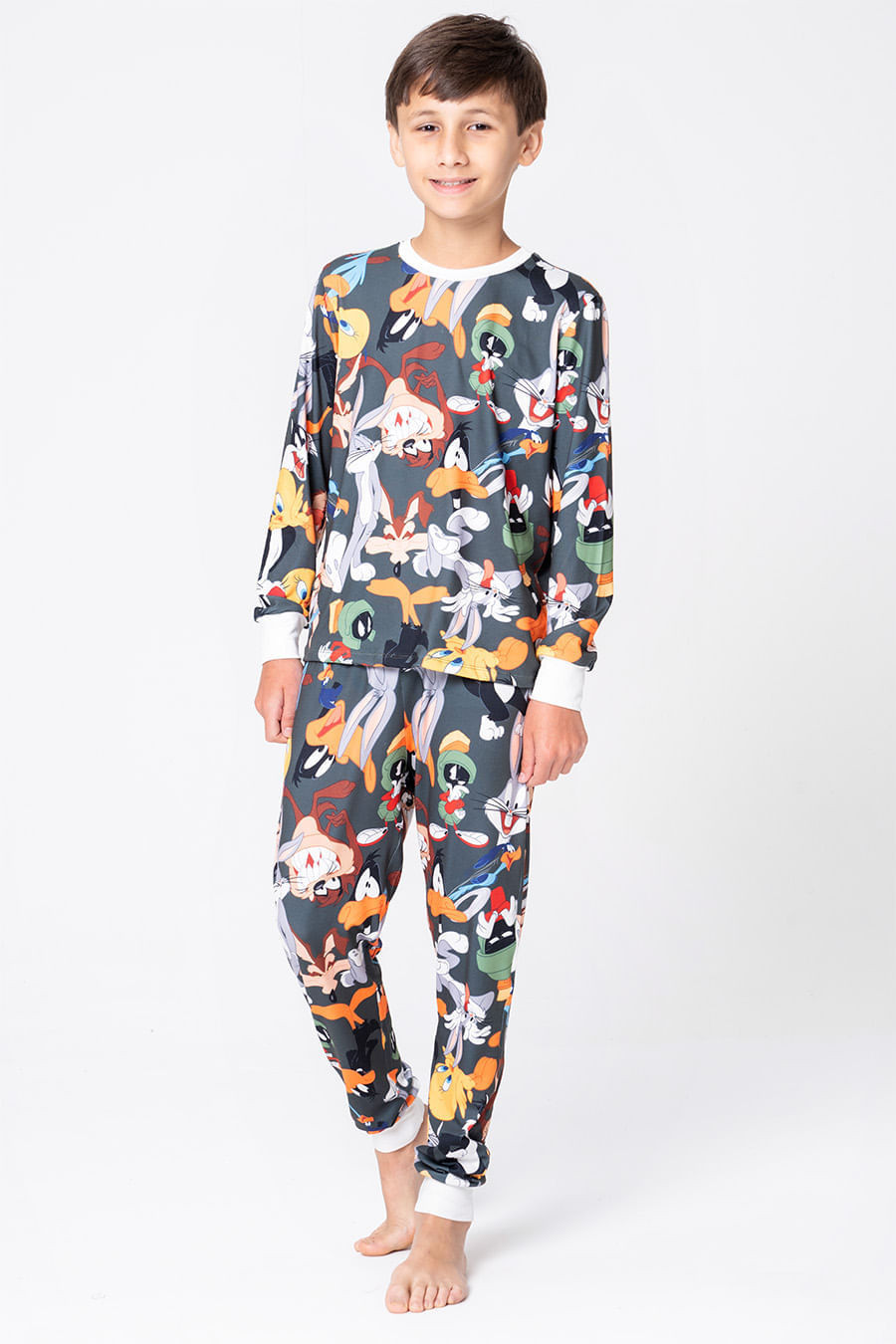 PIJAMA LONGO JUVENIL UNISSEX - LOONEY HOLLYWOOD PIJAMA LONGO JUVENIL UNISSEX - LOONEY HOLLYWOOD