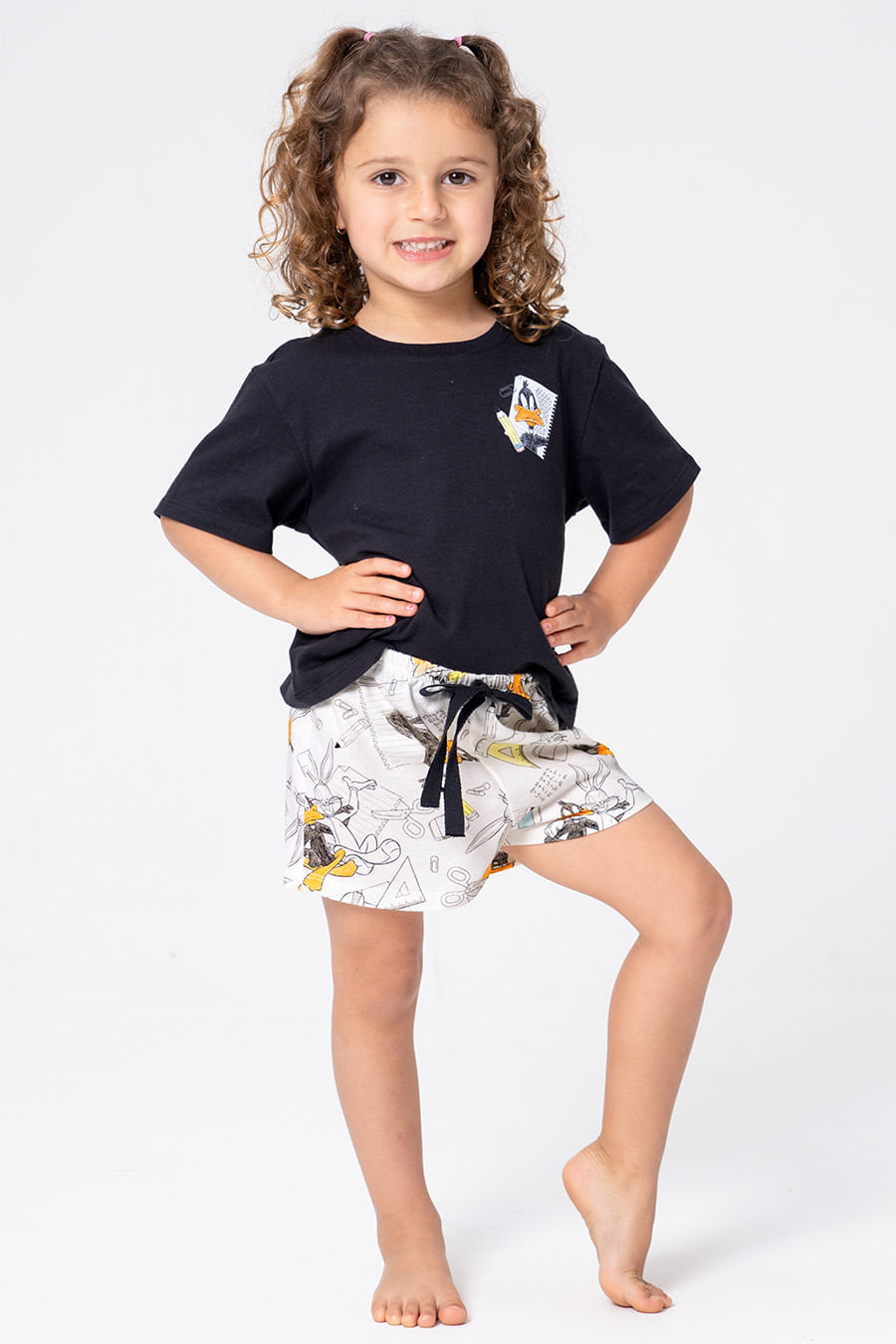PIJAMA INFANTIL MENINA DE ALGODÃO - LOONEY GERAÇÃO RAIZ PIJAMA INFANTIL MENINA DE ALGODÃO - LOONEY GERAÇÃO RAIZ