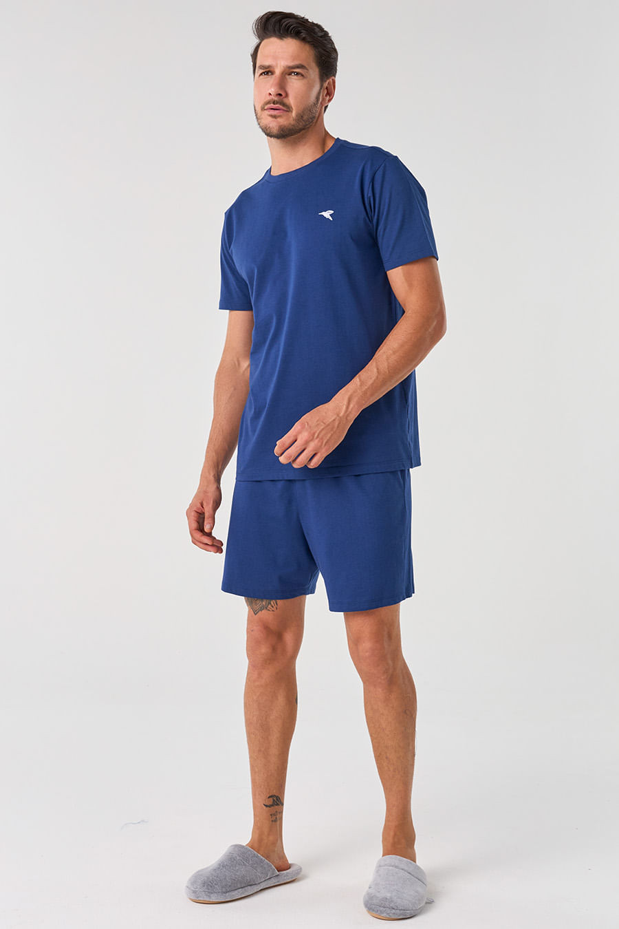 PIJAMA CURTO DE ALGODÃO - ETERNO MASCULINO PIJAMA CURTO DE ALGODÃO - ETERNO MASCULINO
