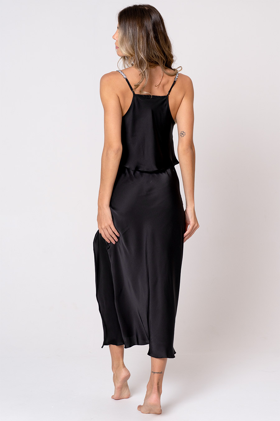 CONJUNTO SAIA MIDI SLEEP ACETINADA - YES, I DO CONJUNTO SAIA MIDI SLEEP ACETINADA - YES, I DO