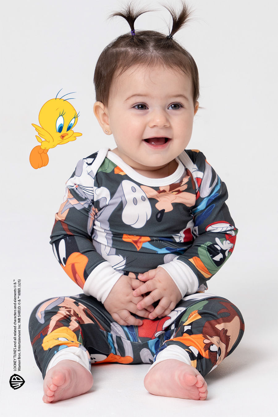 BODY + CALÇA BABY DE TOQUE DE PÊSSEGO - LOONEY HOLLYWOOD BODY + CALÇA BABY DE TOQUE DE PÊSSEGO - LOONEY HOLLYWOOD