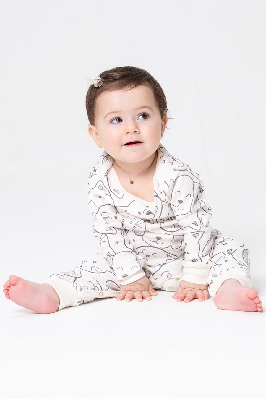 MACACÃO LONGO BABY - PET COLORS