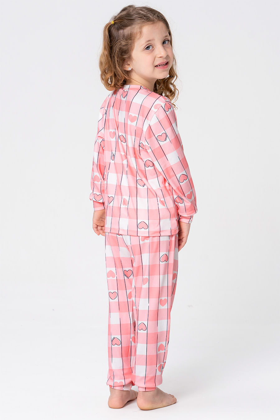 PIJAMA LONGO INFANTIL TOQUE DE PÊSSEGO - PINKNIC PIJAMA LONGO INFANTIL TOQUE DE PÊSSEGO - PINKNIC