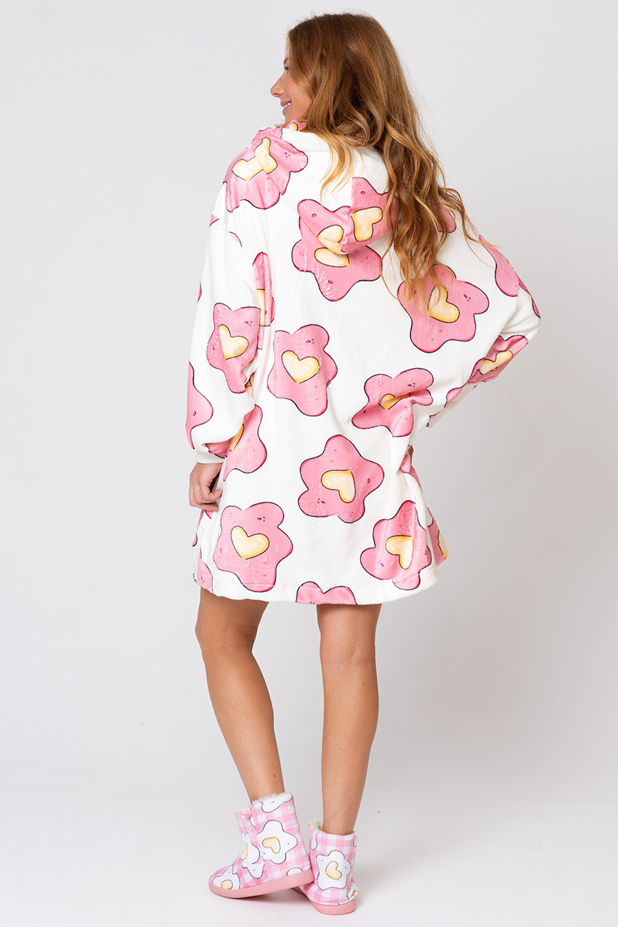 CASACO EM FLEECE OVERSIZE - AMOVO CASACO EM FLEECE OVERSIZE