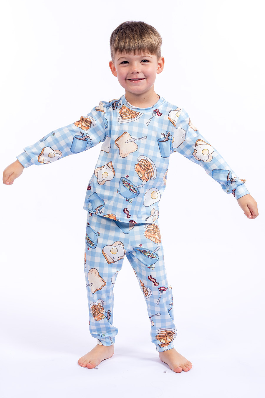 PIJAMA LONGO INFANTIL UNISSEX - CAFÉ AMERICANO PIJAMA LONGO INFANTIL UNISSEX