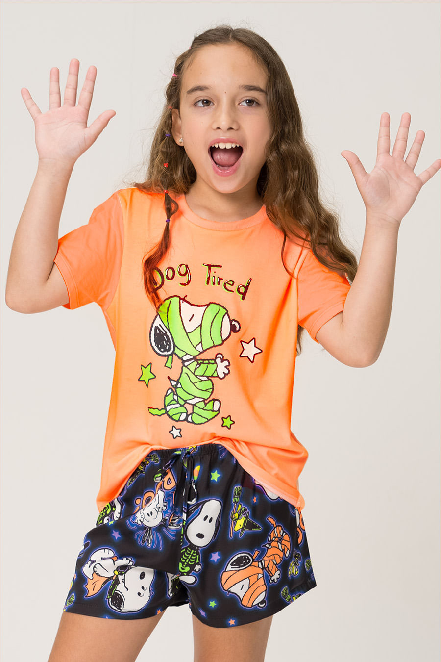 PIJAMA CURTO JUVENIL MENINA - SPOOKY SNOOPY PIJAMA CURTO JUVENIL MENINA - SPOOKY SNOOPY