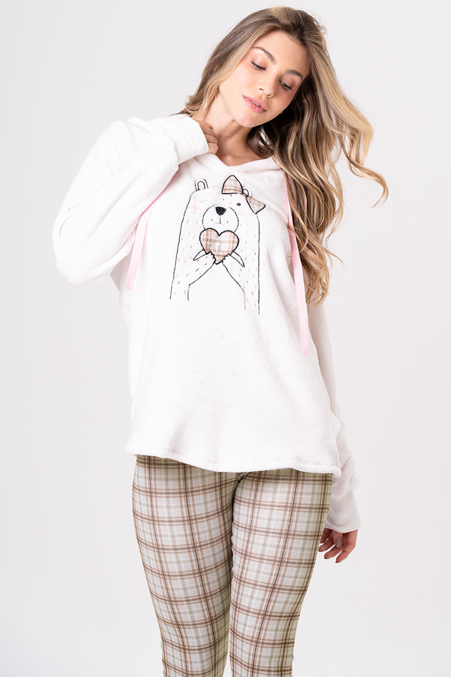 PIJAMA LONGO COM CAPUZ - MOCACCINO PIJAMA LONGO COM CAPUZ - MOCACCINO