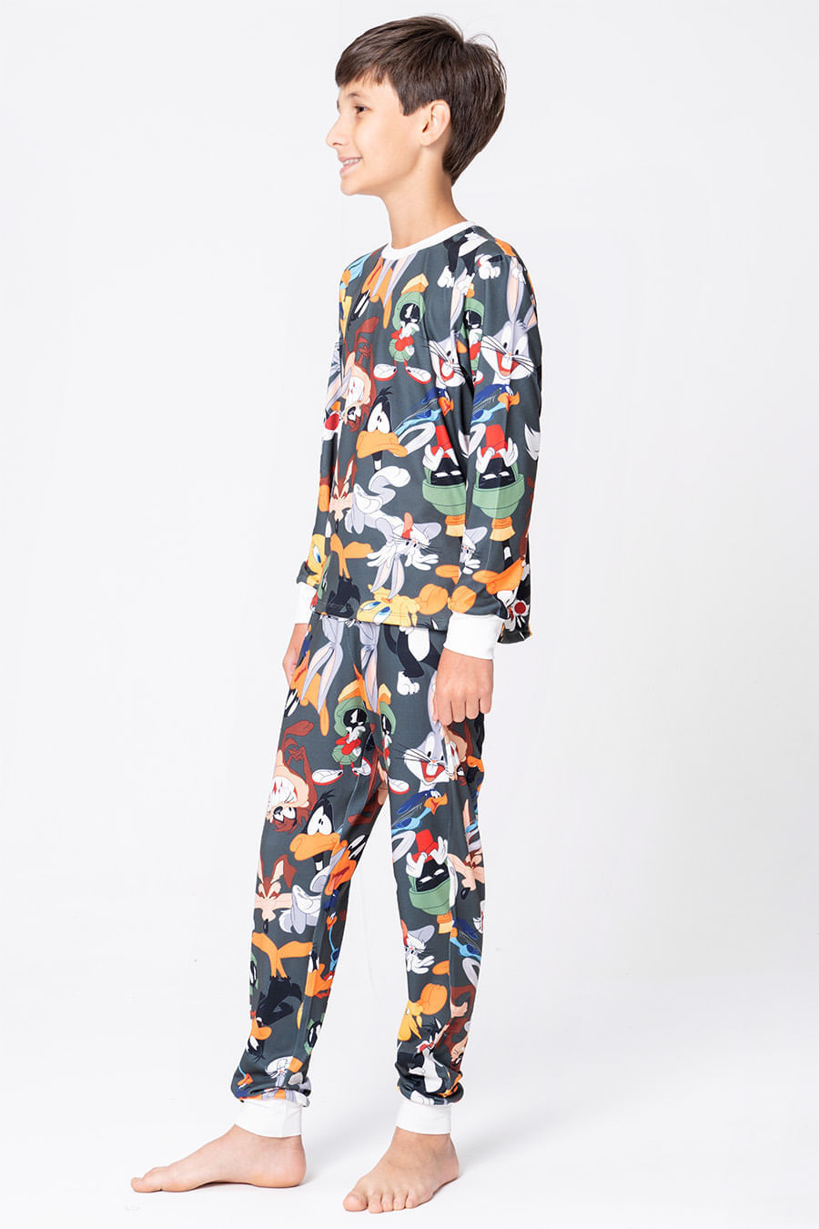 PIJAMA LONGO JUVENIL UNISSEX - LOONEY HOLLYWOOD PIJAMA LONGO JUVENIL UNISSEX - LOONEY HOLLYWOOD