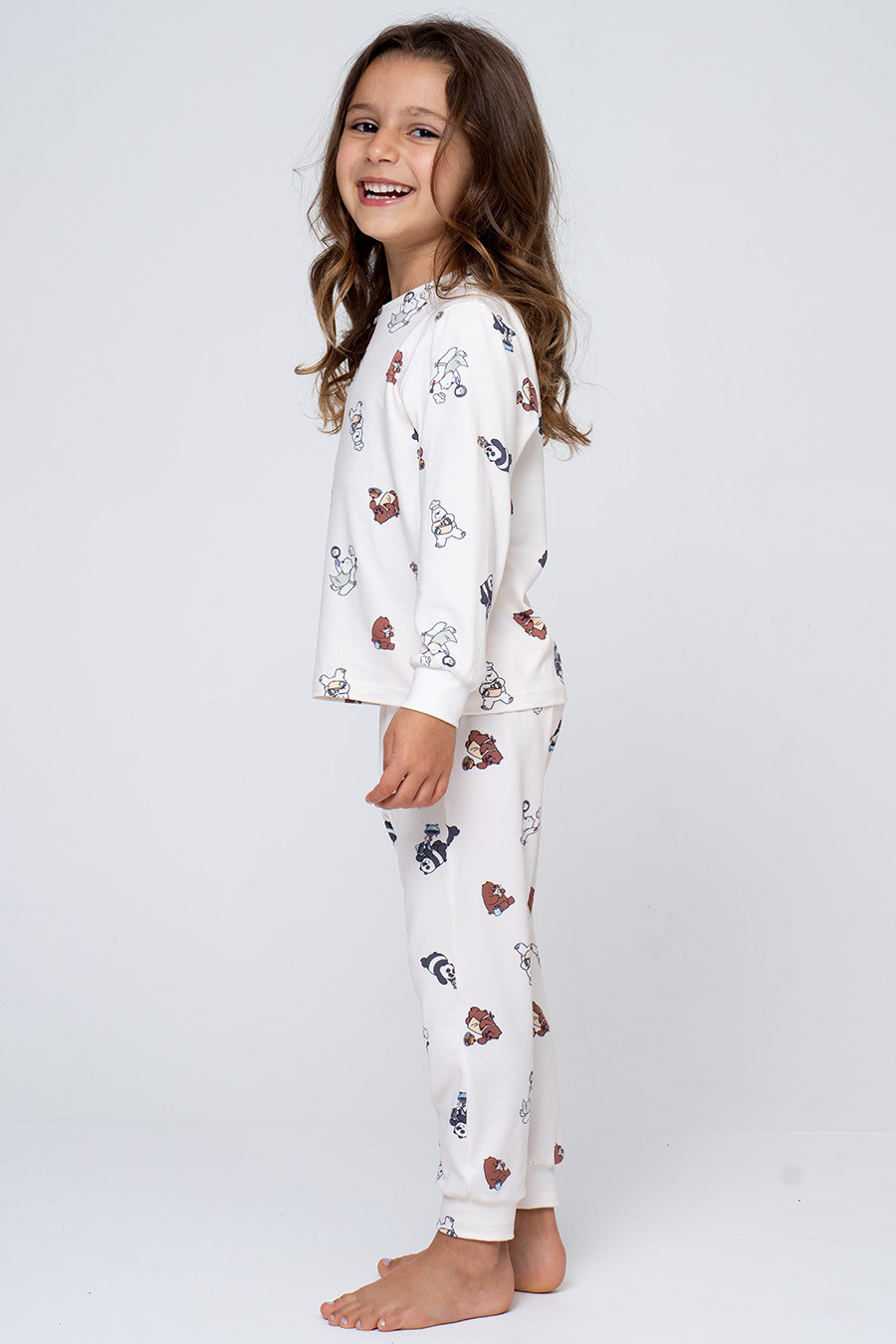 PIJAMA UNISSEX SKIN LIGHT - URSOS SEM CURSO CAFÉ DE DOMINGO LADO