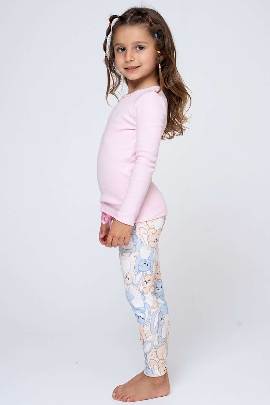 PIJAMA FEMININO INFANTIL COELHOS - BOM DIA, PRA QUEM? PIJAMA FEMININO INFANTIL COELHOS