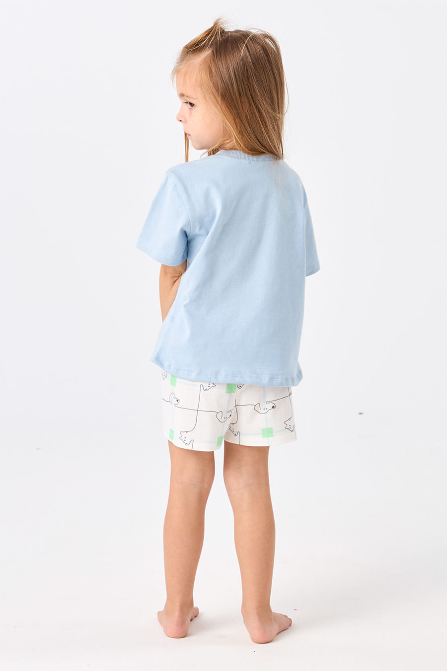 PIJAMA CURTO INFANTIL MENINA - CAT&DOG PIJAMA CURTO INFANTIL MENINA - CAT&DOG