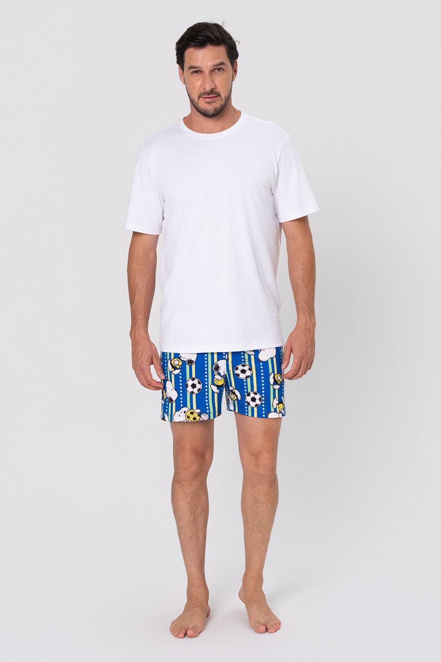 SAMBA CANÇÃO MASCULINA - SNOOPY COPA FRENTE