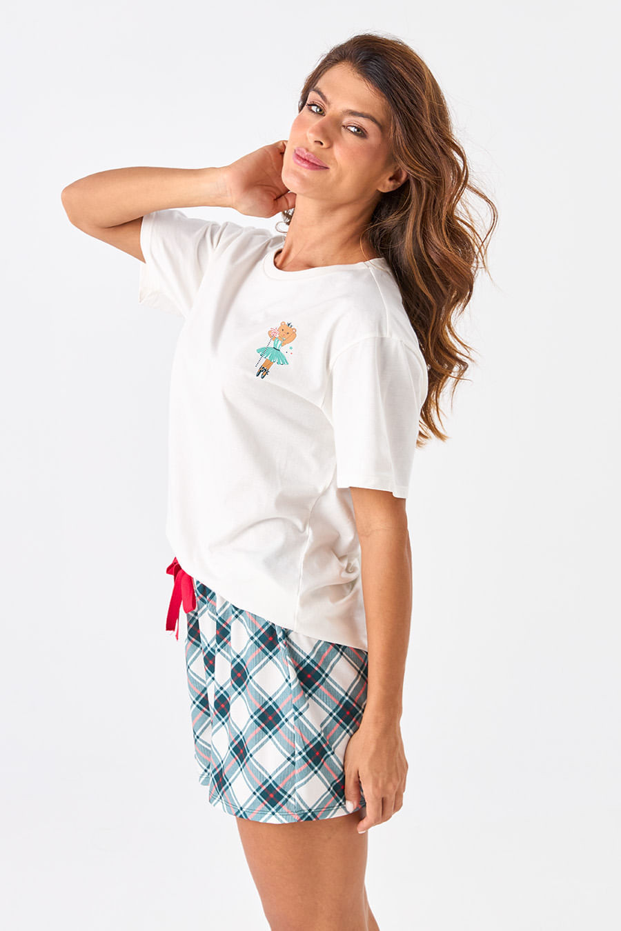 PIJAMA CURTO DE ALGODÃO - CONTOS DE NATAL PIJAMA CURTO DE ALGODÃO - CONTOS DE NATAL