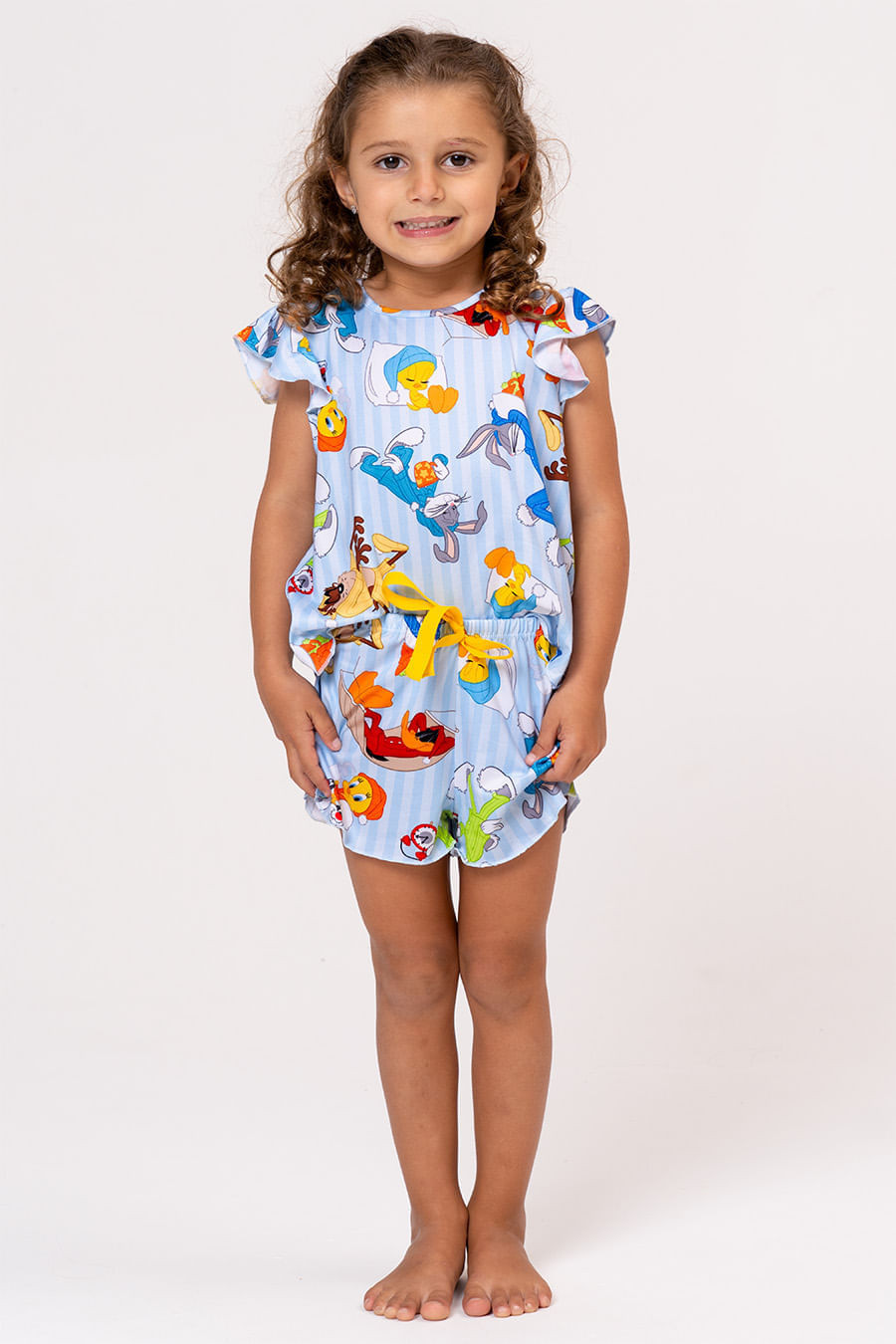 PIJAMA CURTO INFANTIL MENINA - LOONEY NIGHT PIJAMA CURTO INFANTIL MENINA - LOONEY NIGHT