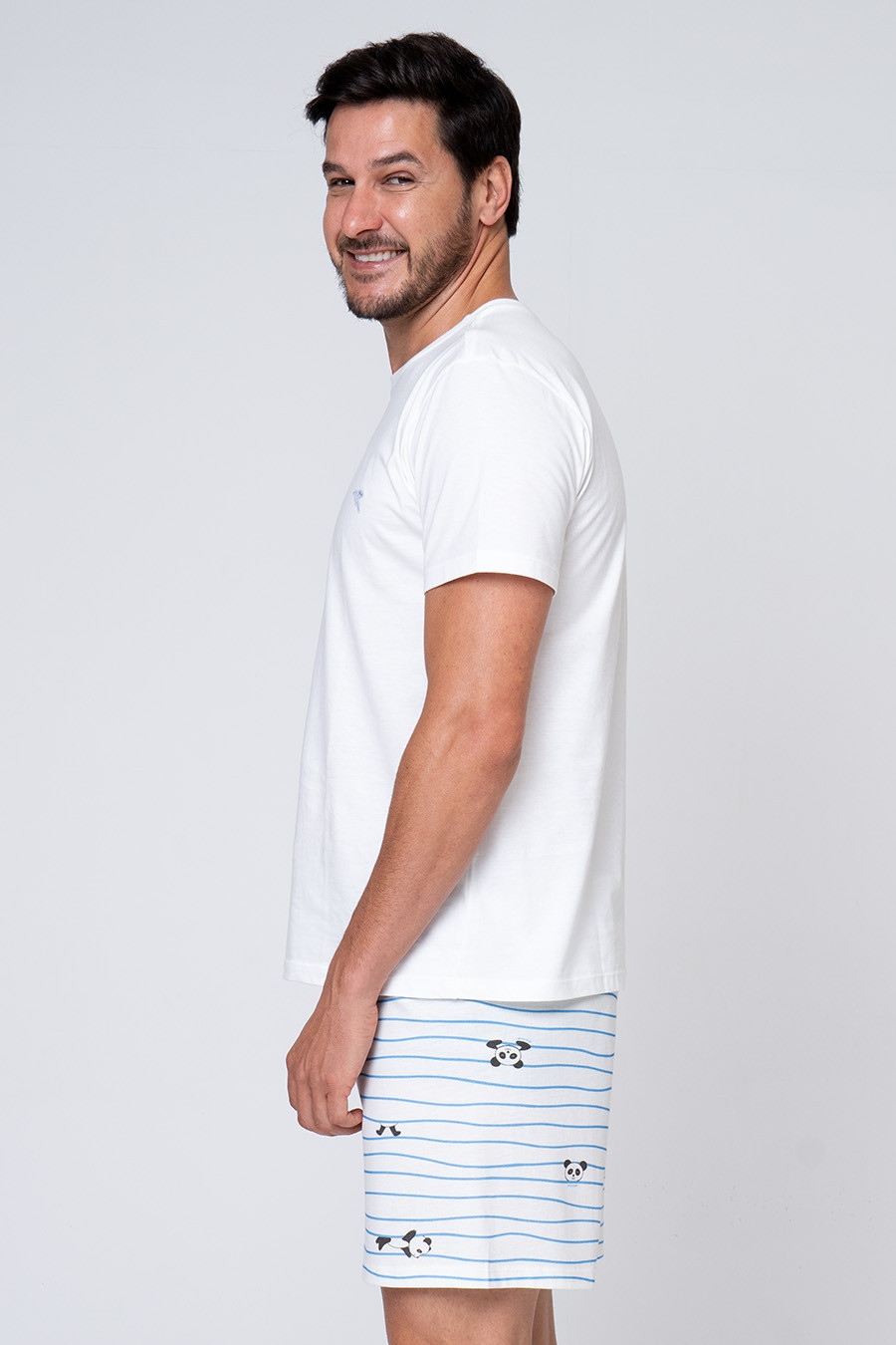 SAMBA CANÇÃO MASCULINO ALGODÃO - PANDA SPLASH SAMBA CANÇÃO MASCULINO ALGODÃO - PANDA SPLASH