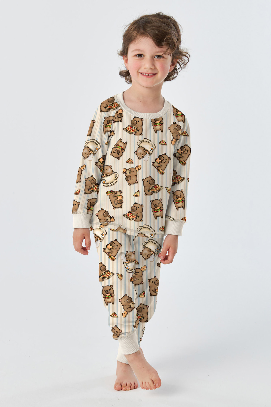 PIJAMA LONGO INFANTIL UNISSEX - CAPIVARAS PIJAMA LONGO INFANTIL UNISSEX - CAPIVARAS