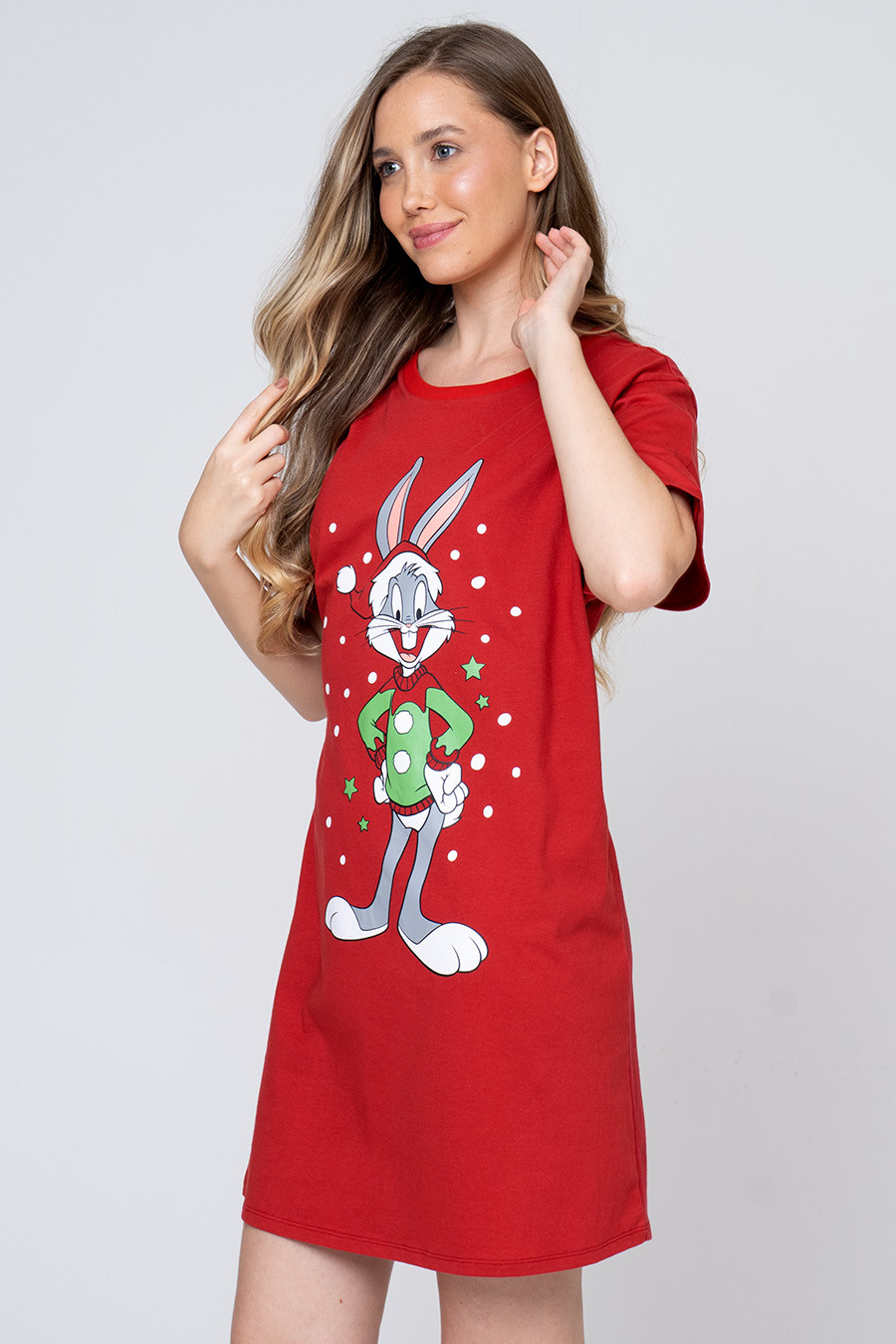 CAMISOLA CURTA DE ALGODÃO - NATAL PERNALONGA CAMISOLA CURTA DE ALGODÃO - NATAL PERNALONGA