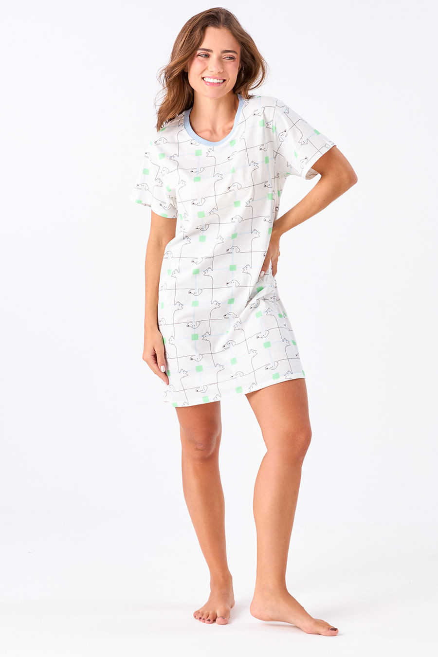 CAMISOLA DE ALGODÃO - CAT&DOG CAMISOLA DE ALGODÃO - CAT&DOG