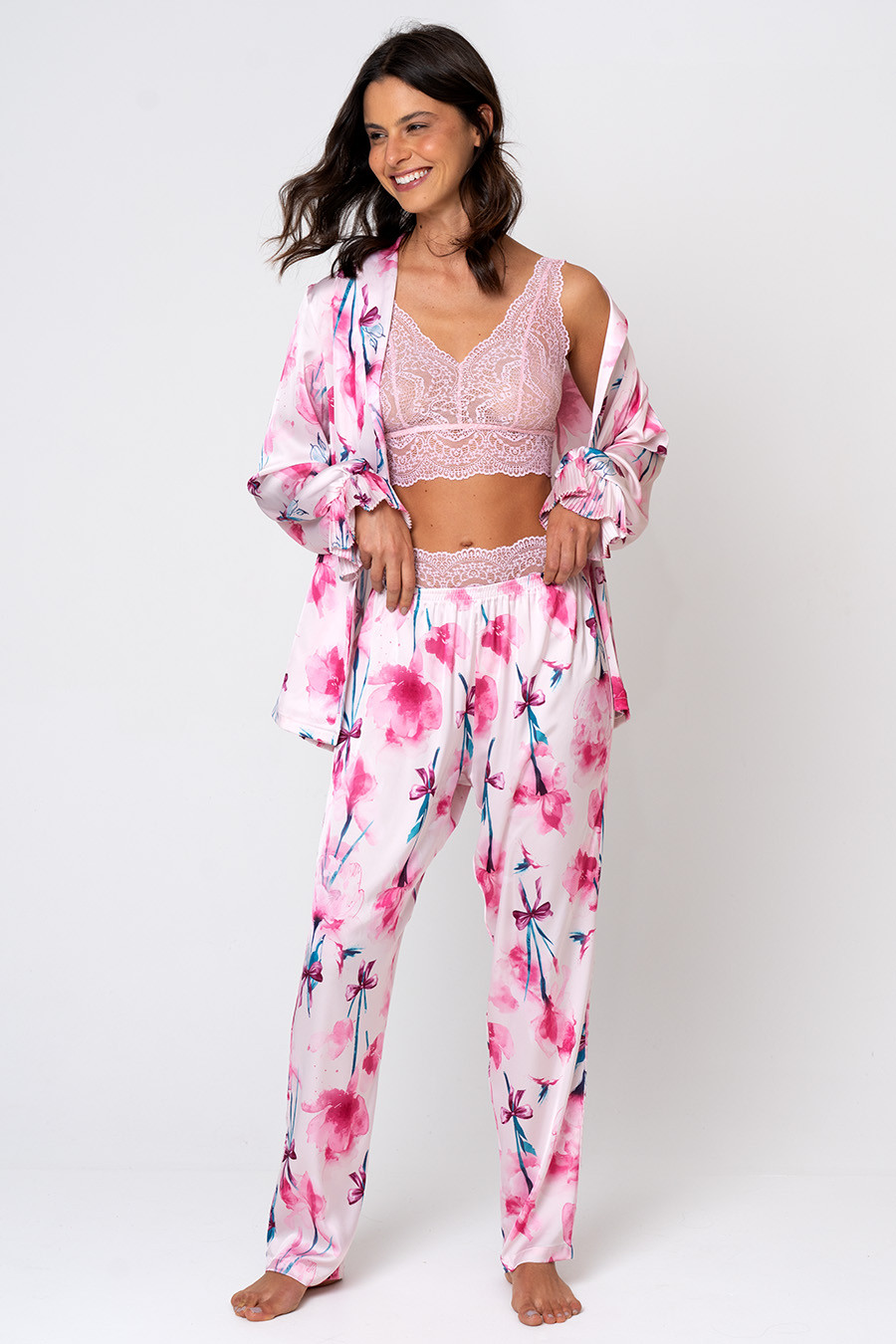 TOP DE RENDA ALÇA LARGA - LINGERIE PINK GLOSS TOP DE RENDA ALÇA LARGA - LINGERIE PINK GLOSS